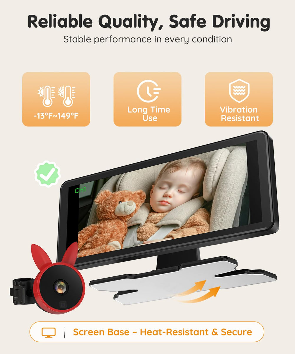 Babyvue BV3 PRO wide temperature range resists extreme heat and cold.