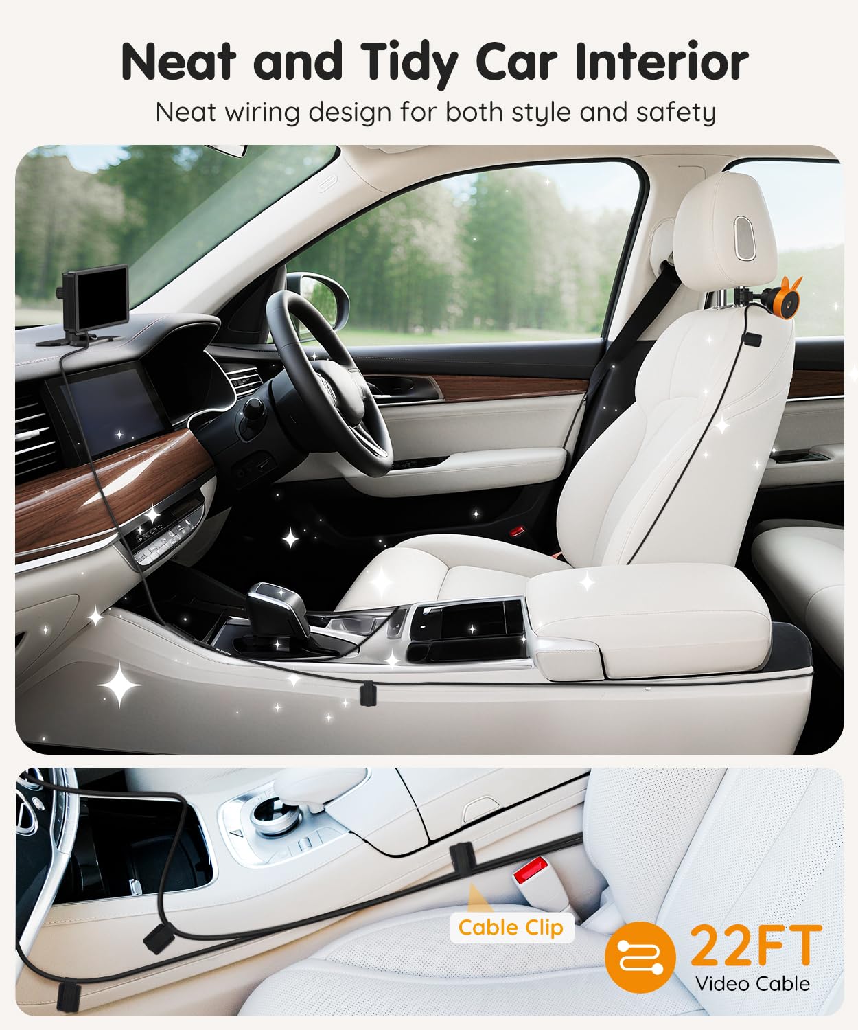 Babyvue BV3 Pro vehicle installation for SUVs, trucks, and 3-row vehicles.