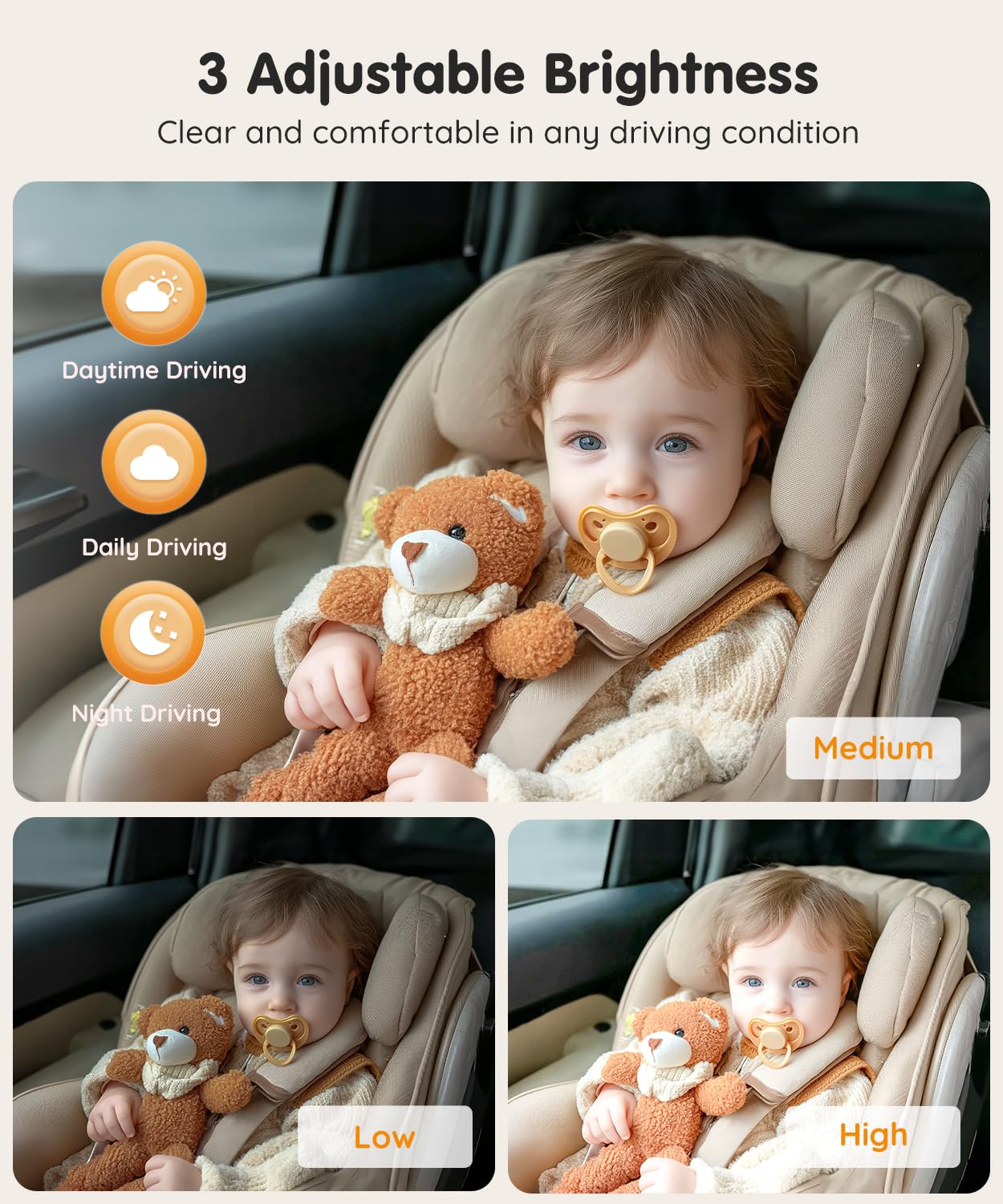 Babyvue BV3PRO easy installation with secure mount and organized cables