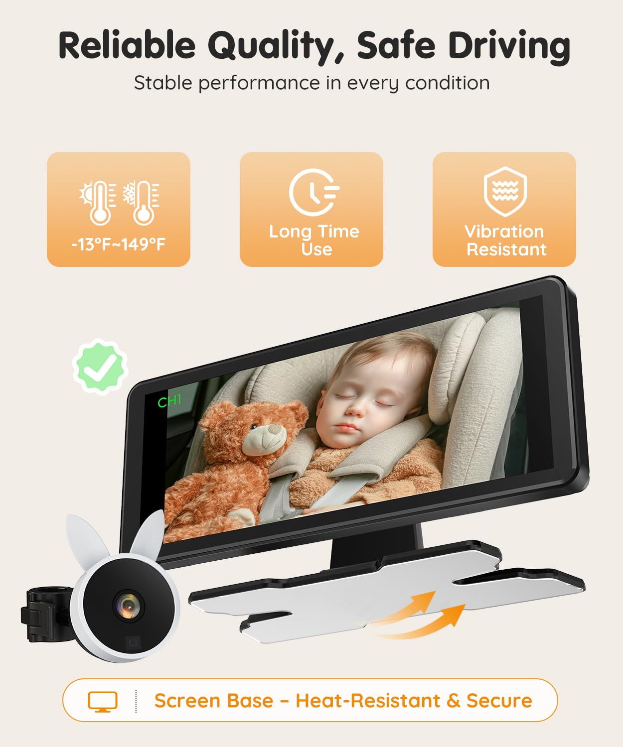 Babyvue BV3PRO 18-month warranty and dedicated support for family travel