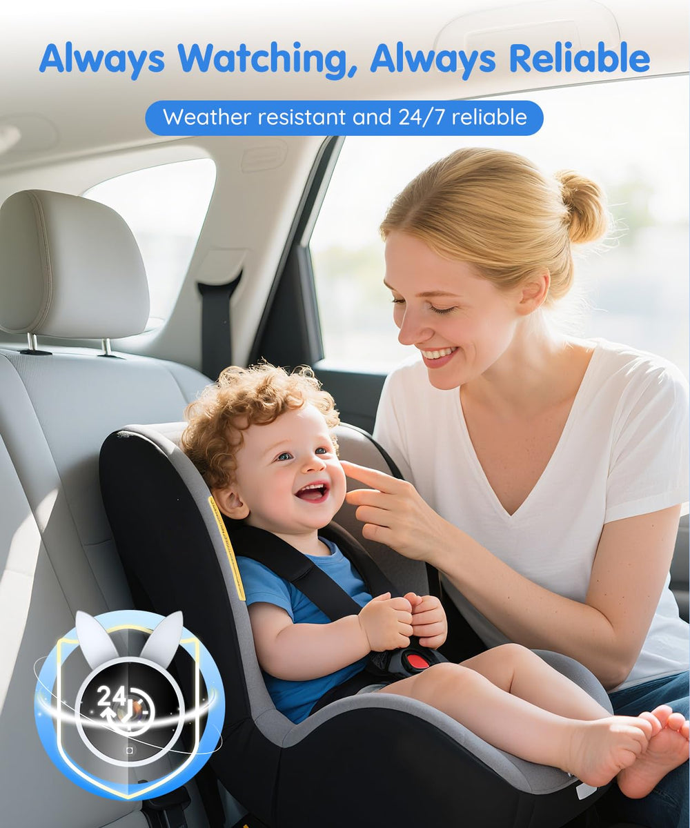 Babyvue BV4 bunny-ear-design adds playful protection and safer camera access.