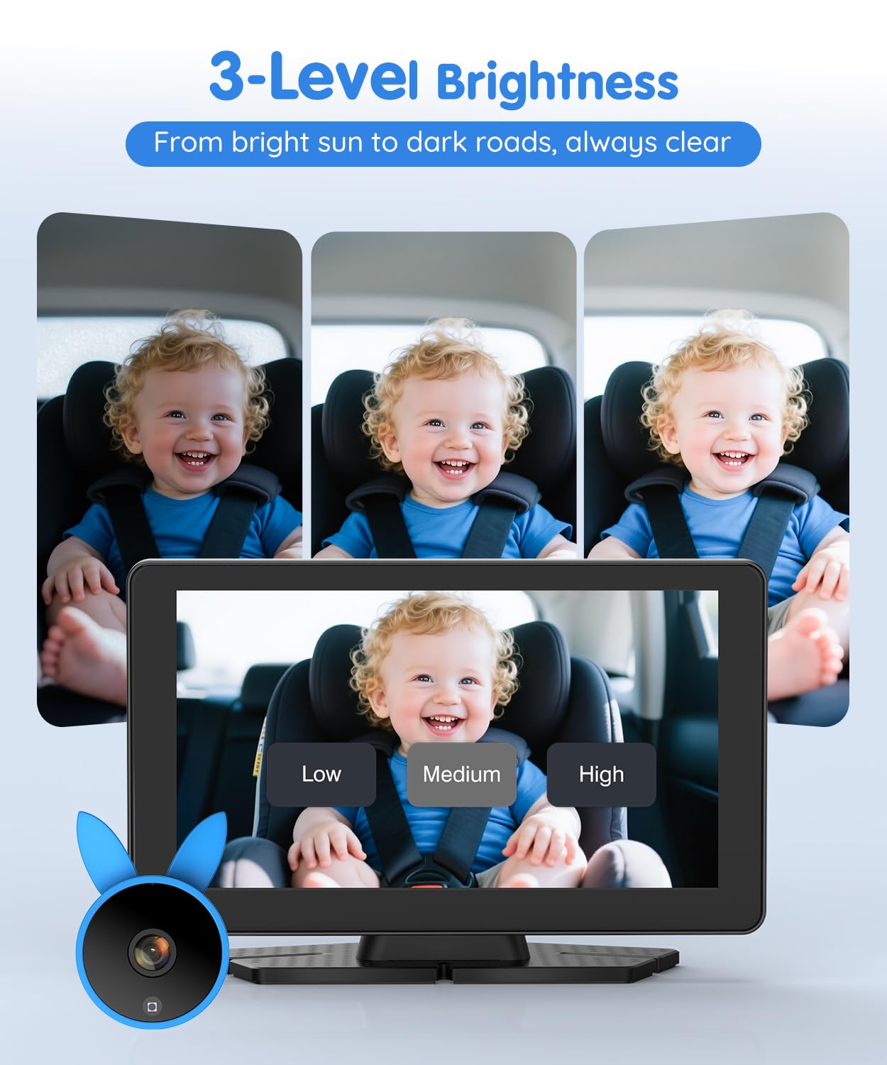 Babyvue BV4 durable, heat-resistant body withstands extreme temperatures for reliable monitoring.
