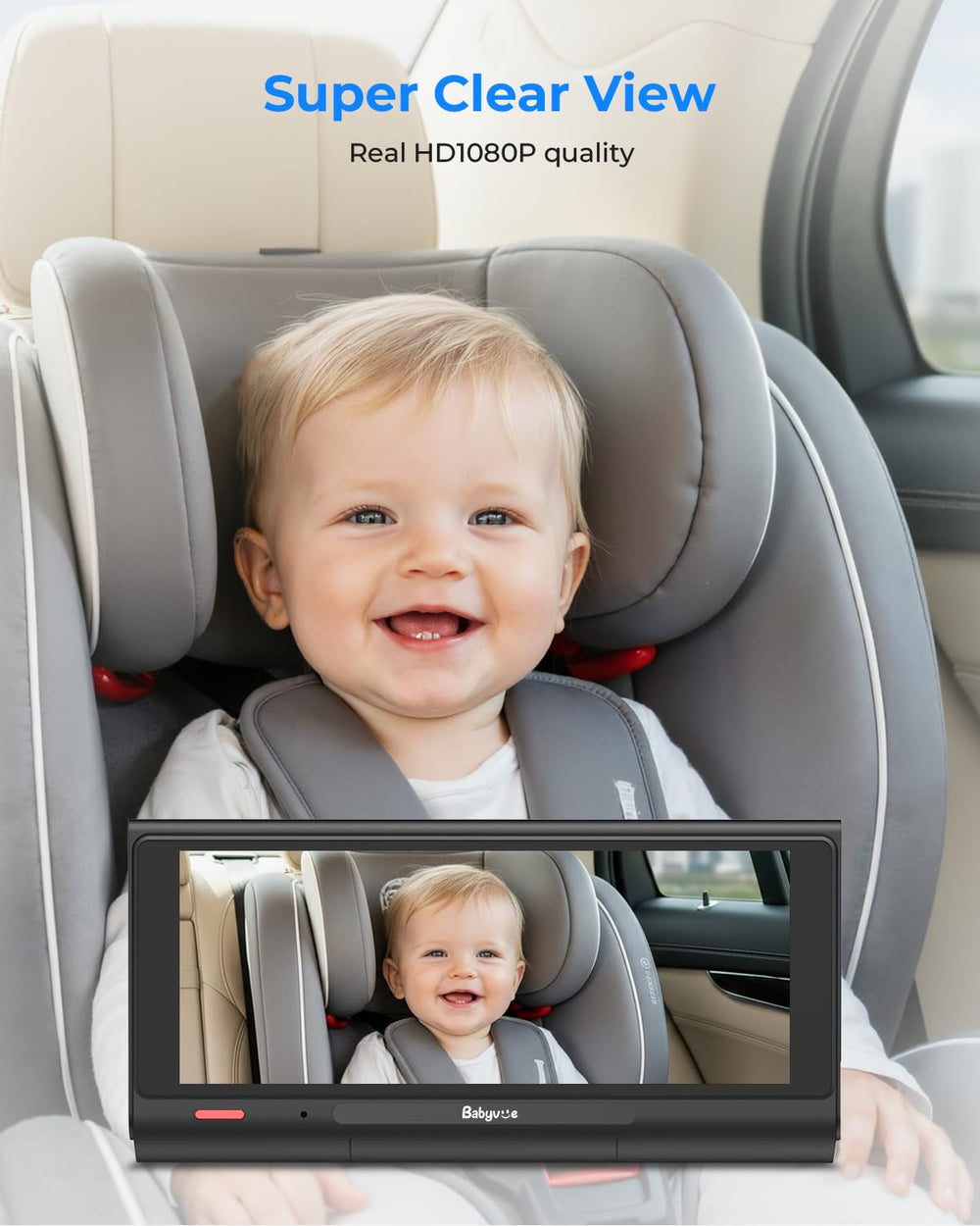 Babyvue BV7 1080P touchscreen provides crisp baby video with easy controls.