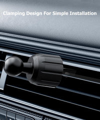 Babyvue universal air vent clip installed in vent for stable camera mounting.