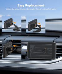 Babyvue universal air vent clip demonstrates wide vehicle compatibility across blade styles.