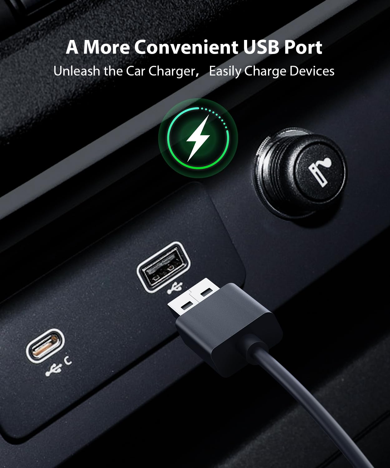 Babyvue USB cable car charger setup enables quick, easy power on the go