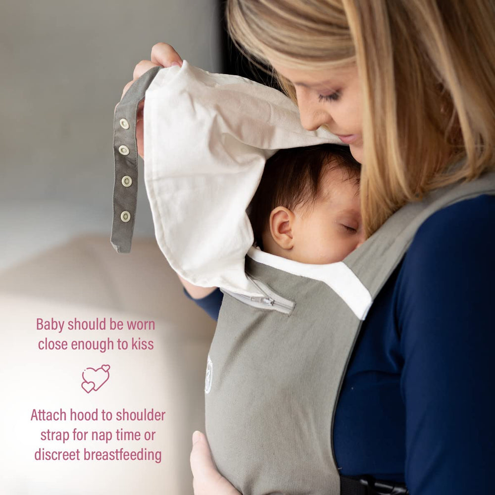 BabyWombWorld soft infant carrier adjustable-closure features secure quick-release for easy on-the-go
