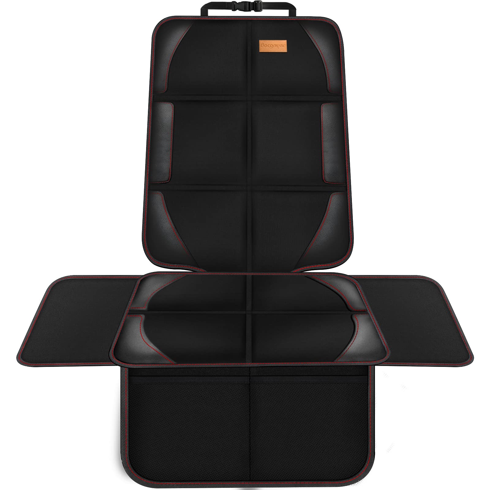 Bacgnyer car seat protector with 600D padding shields leather seats from spills and wear