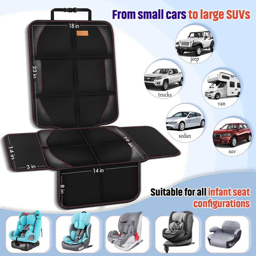 Bacgnyer protector anti-slip bottom keeps mat in place during travel