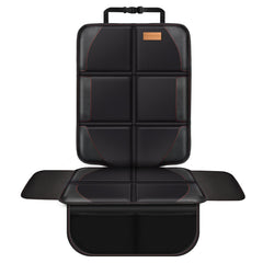 Bacgnyer car seat protector front view with thick padding for leather protection.