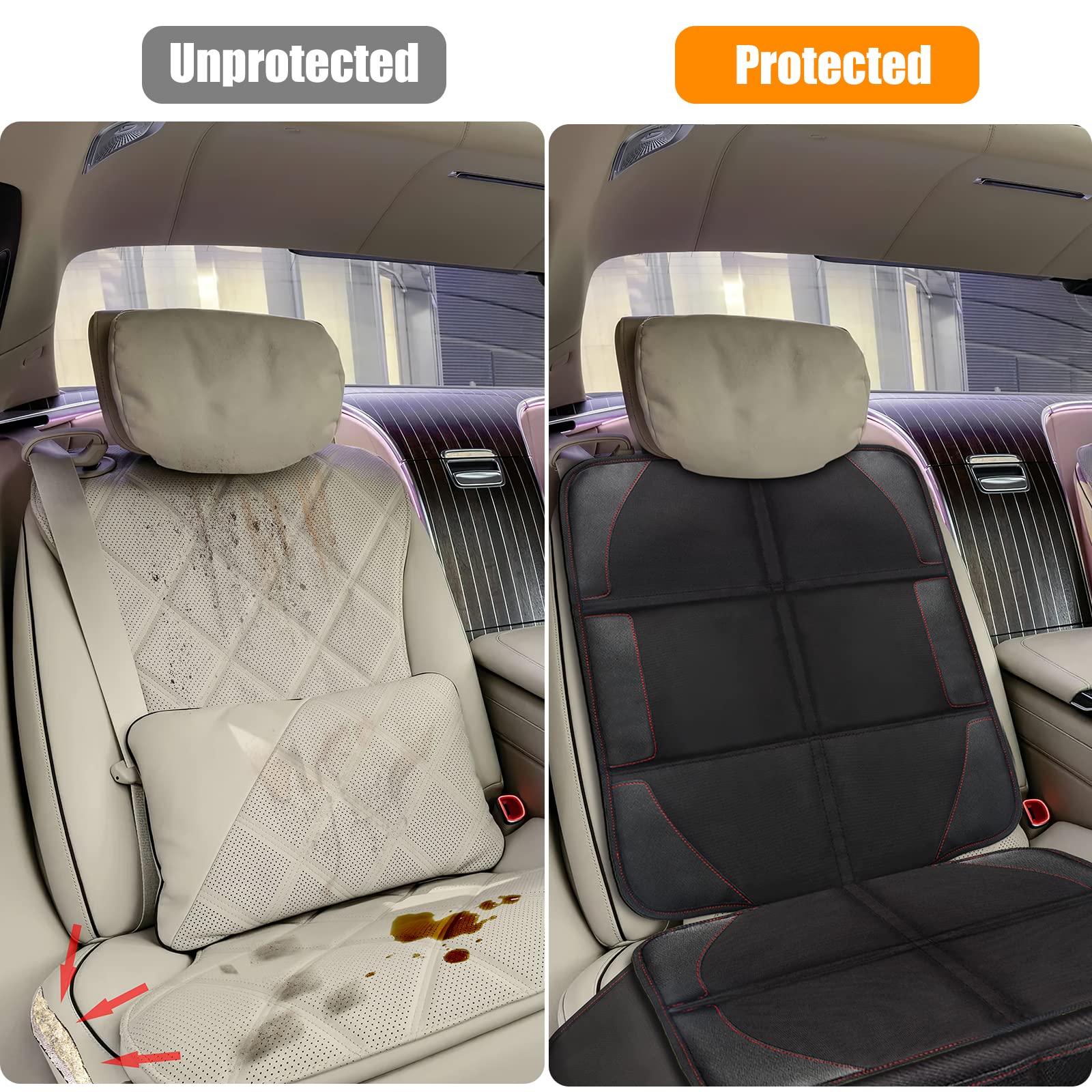 Bacgnyer car seat protector pet-use mat for dogs or cats.