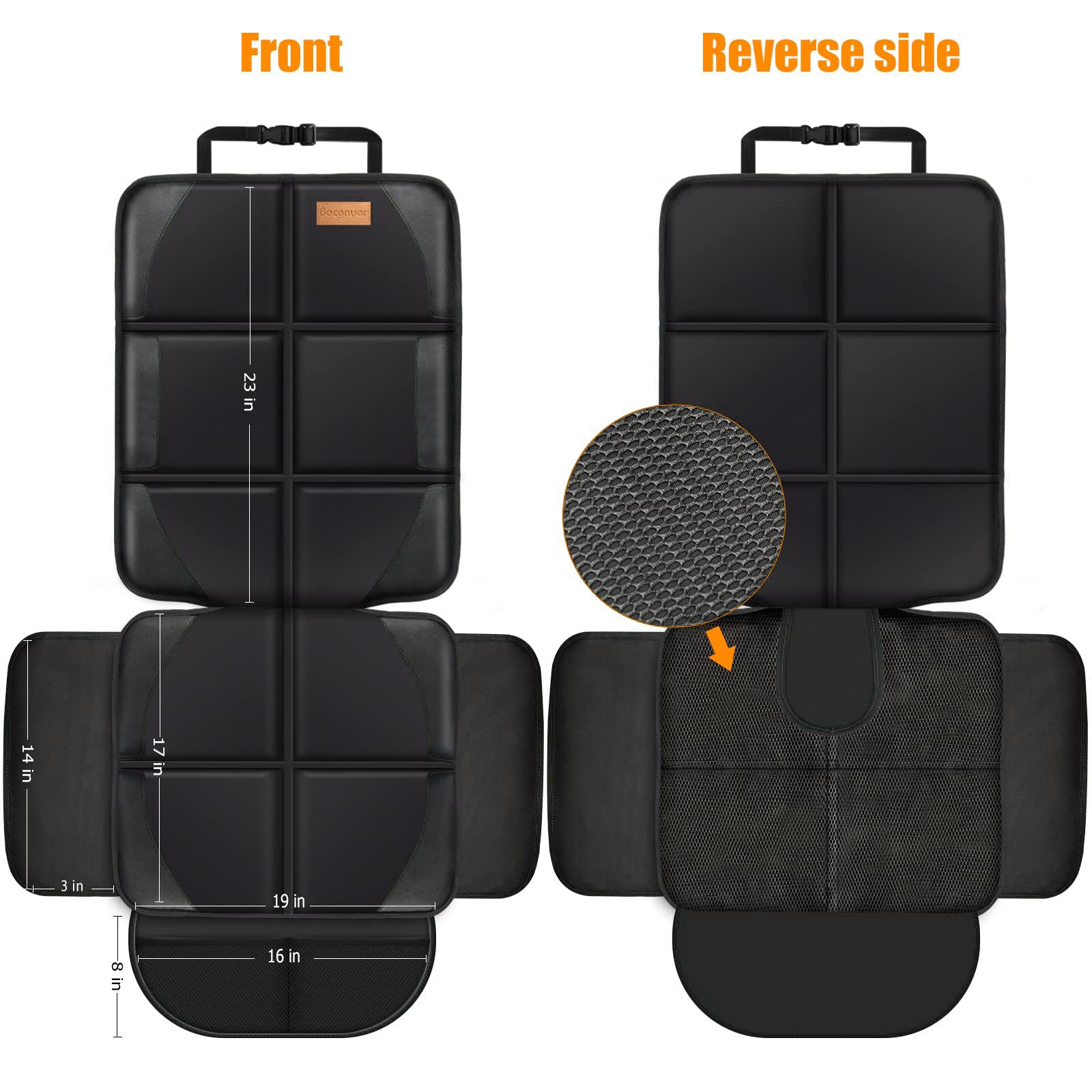 Bacgnyer adjustable safety straps secure to headrests for added stability