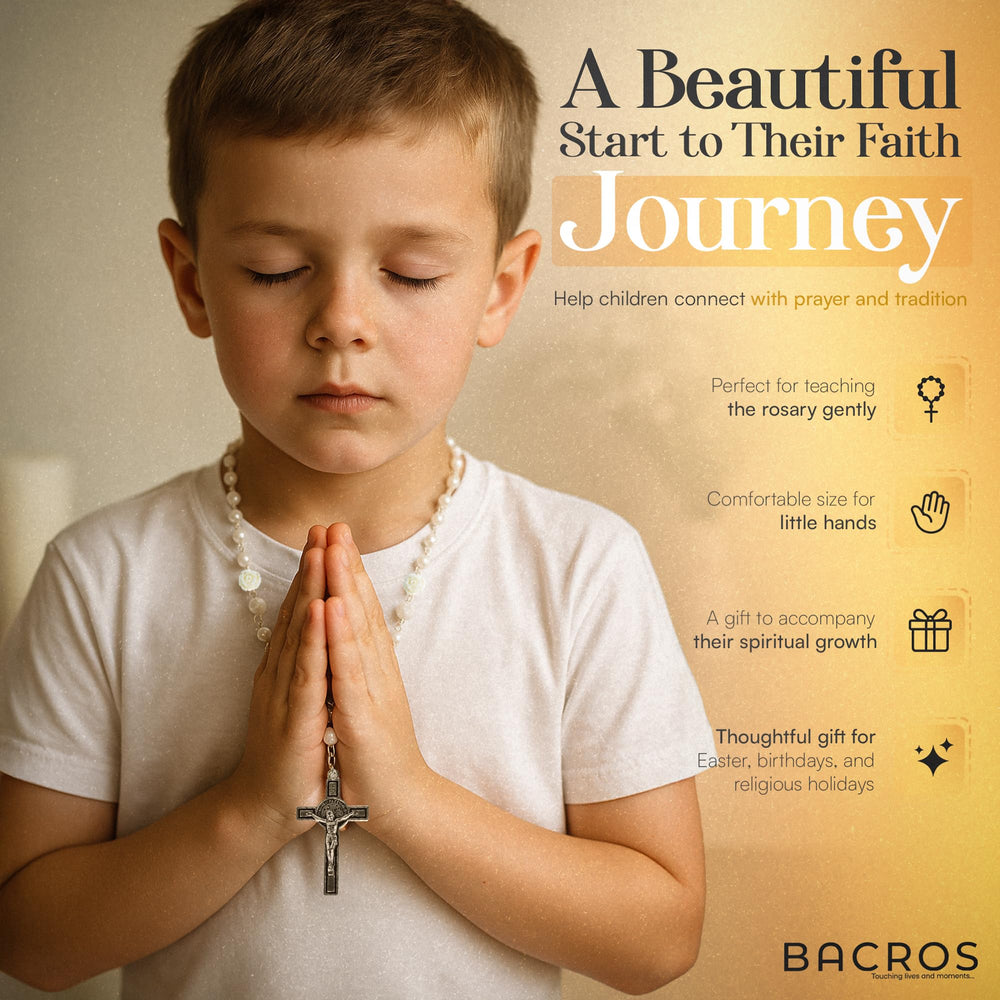 BACROS Miraculous Medal-centerpiece offers meaningful sacramental symbolism.