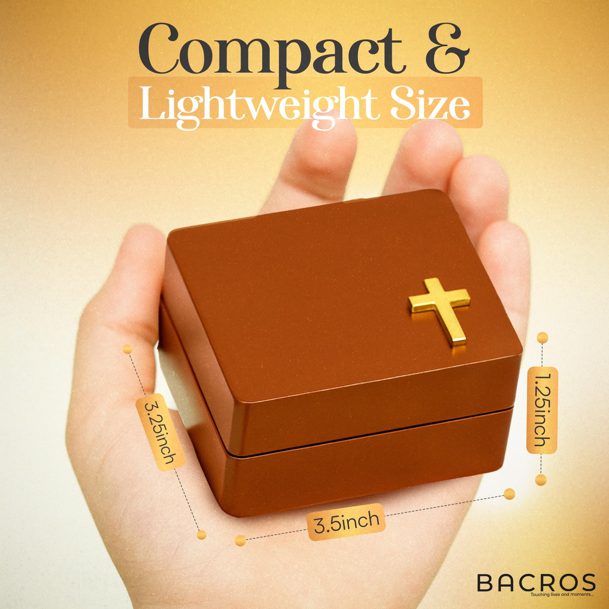 BACROS St. Benedict cross medal adds protective symbolism for family blessings.