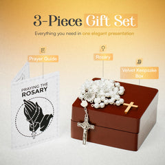 BACROS wooden keepsake box lined with velvet protects a treasured gift.