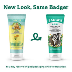 Badger Diaper Cream zinc-oxide dispense shows mineral-based barrier for sensitive skin