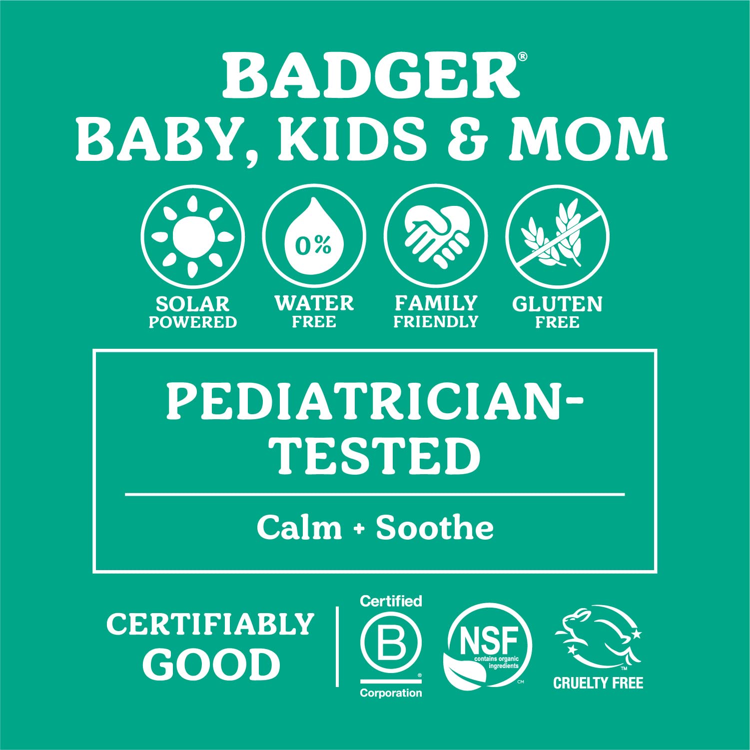 Badger Diaper Cream sustainability packaging highlights eco-friendly care