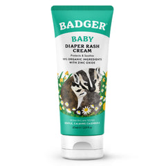 Badger Diaper Cream tube ready for bedside protection against diaper moisture