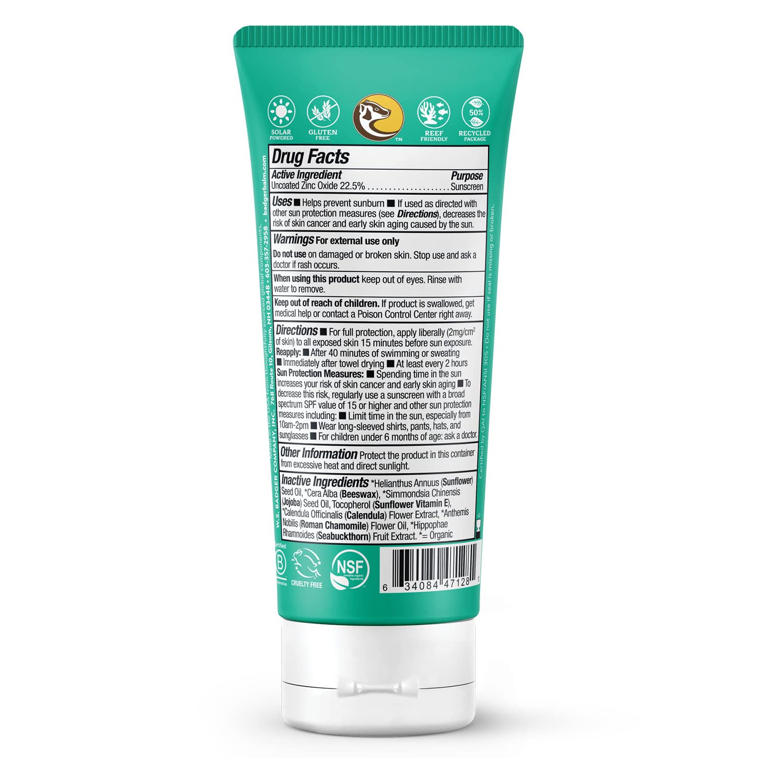 Badger sunscreen applied to toddler arm with creamy texture and ease