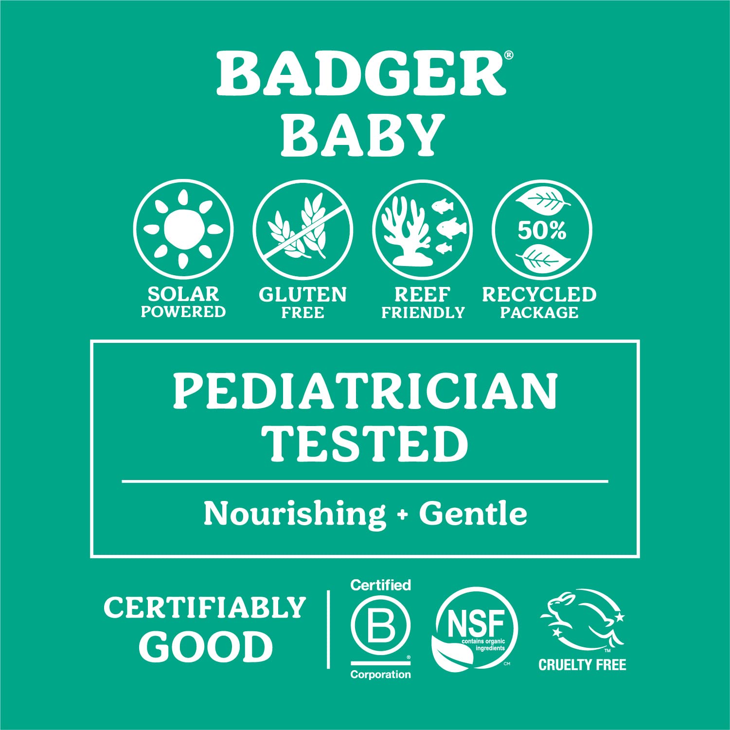 Badger sunscreen on sunlit beach scene protecting delicate skin