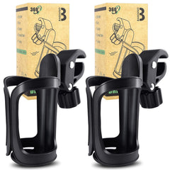 Badiano stroller drink holder attaches securely to a handle for on-the-go refreshment.