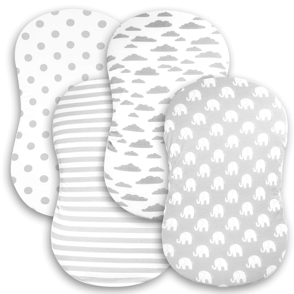 Baebae Goods Elephants pattern sheet offers playful style with gentle fabric
