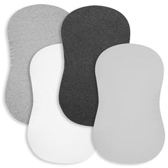 BaeBae Goods bassinet sheets solid collection prints for stylish nursery styling.