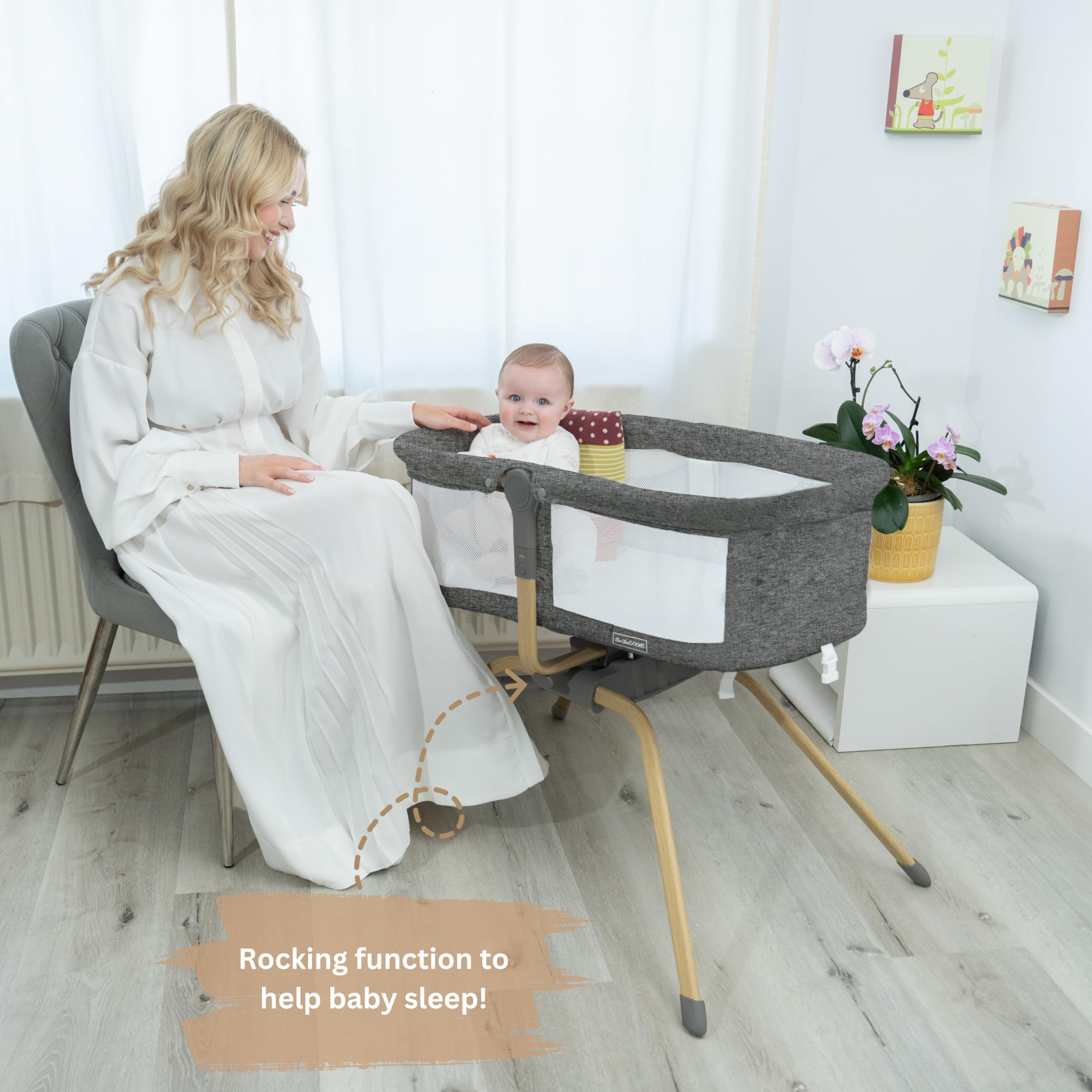 Baebae Goods baby bassinet folded carrybag ready for travel and storage