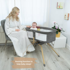 Baebae Goods baby bassinet folded carrybag ready for travel and storage