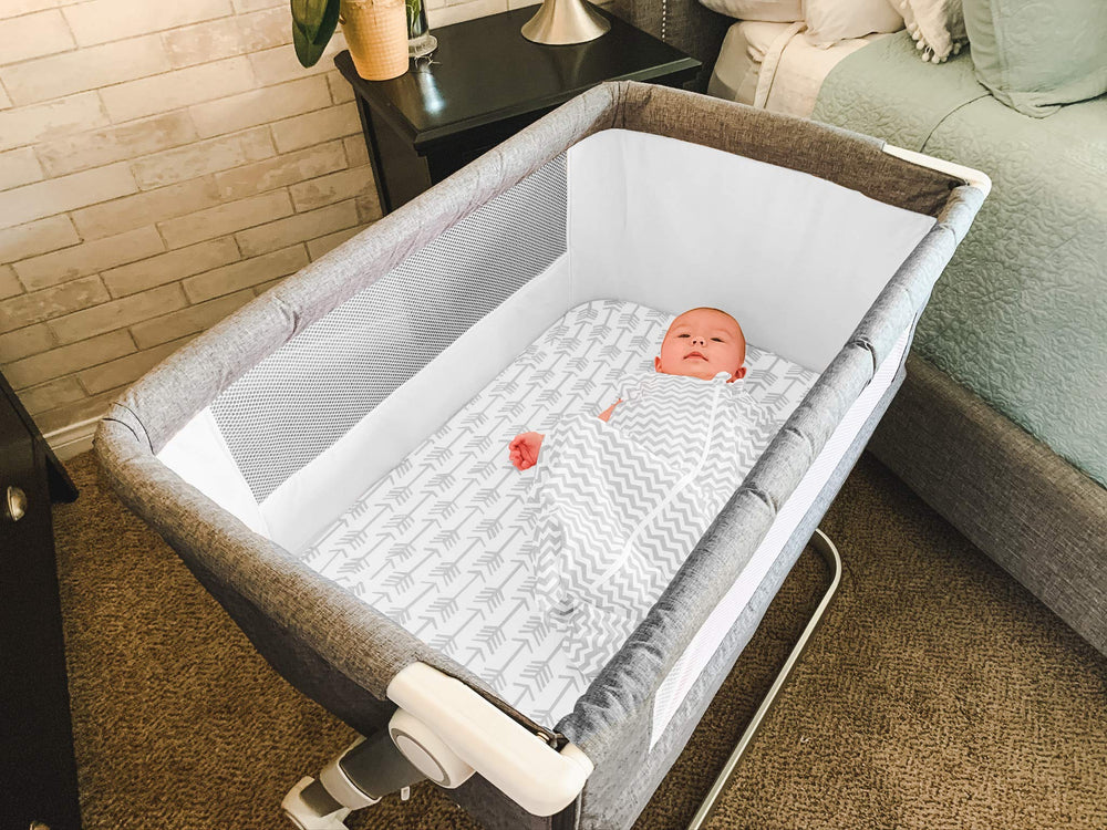 BaeBae Goods baby-nursery-triangle-print stylish sleep space for boys and girls