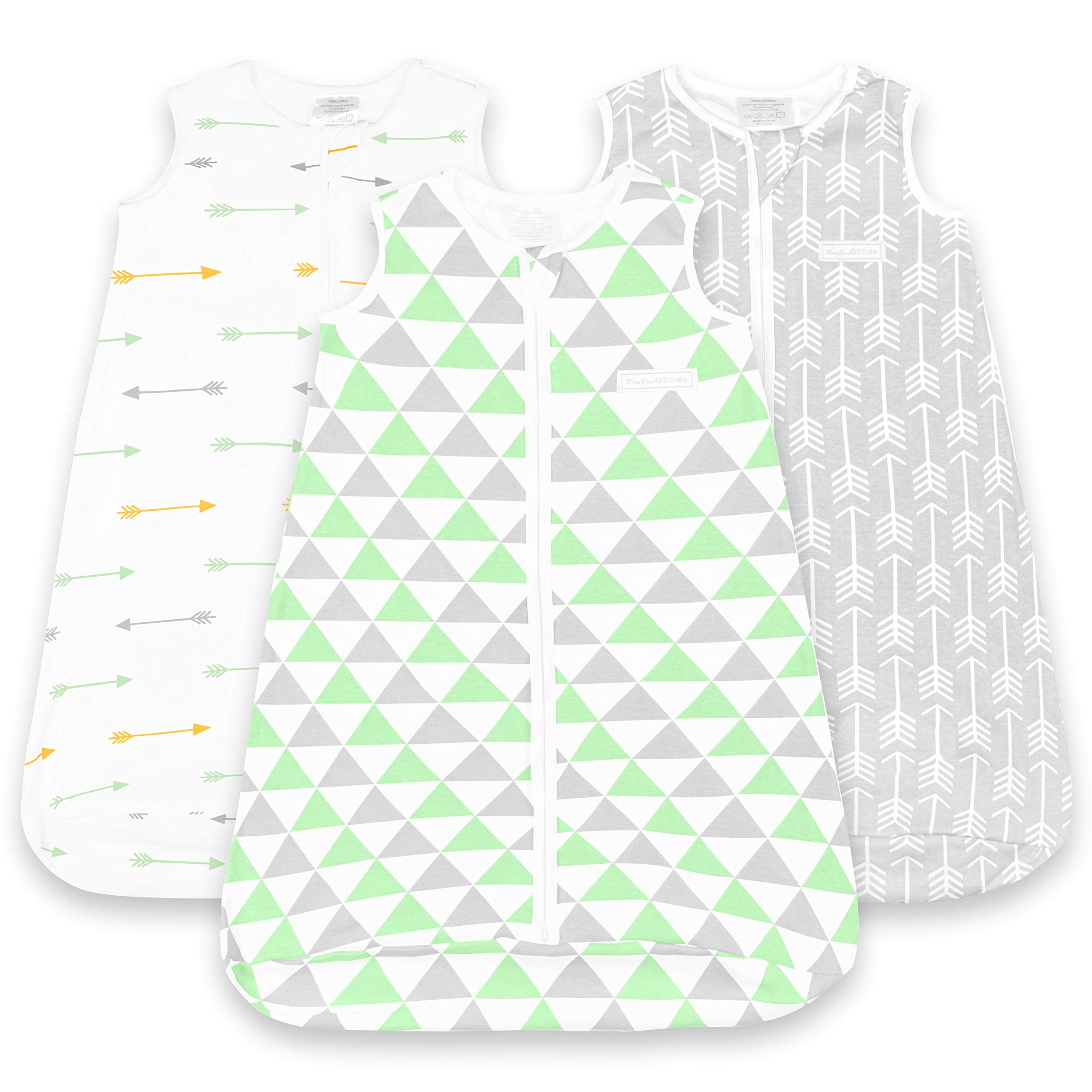 BaeBae Goods baby sleeping bag sack close up showing soft cotton texture