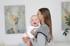 BaeBae Goods burp cloths large 21x10 inches covers more area during feeds.
