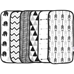 BaeBae Goods large 21x10 burp cloths offer wide coverage during feeds