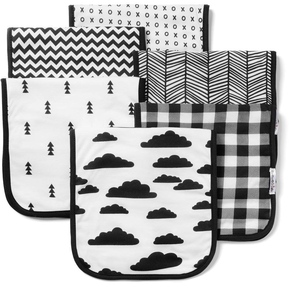BaeBae Goods burp cloths soft jersey cotton closeup, gentle on baby's skin.
