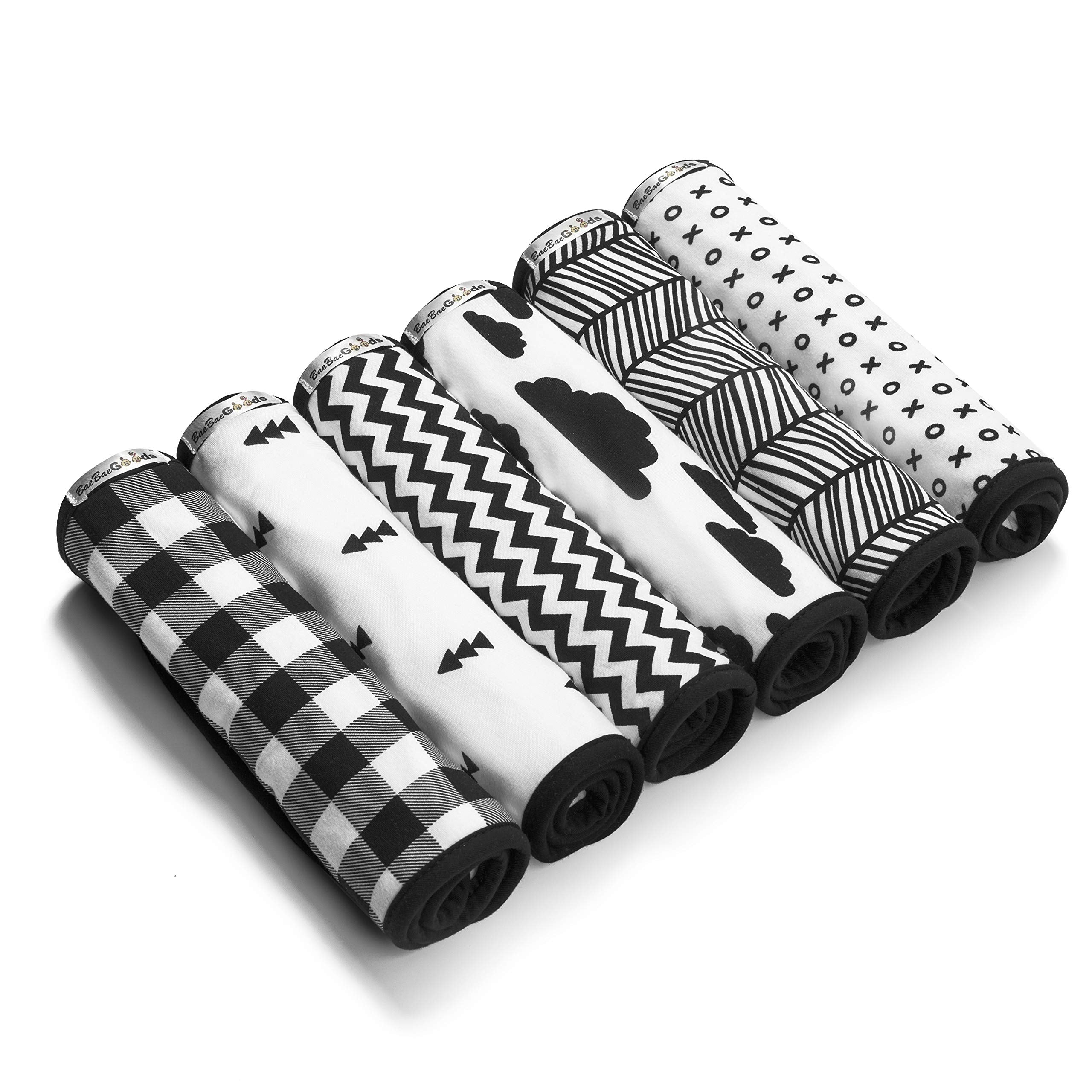 BaeBae Goods burp cloths thick fabric provides dependable coverage for messes.