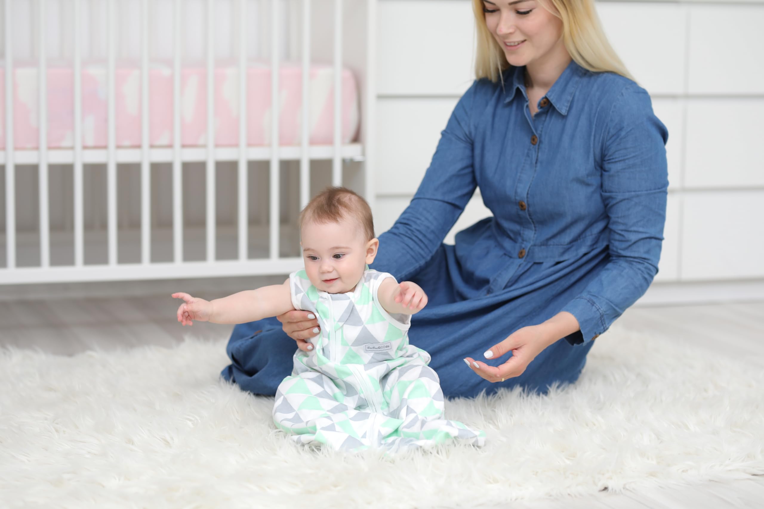 BaeBae Goods cotton wearable blanket for girls emphasizing breathable comfort