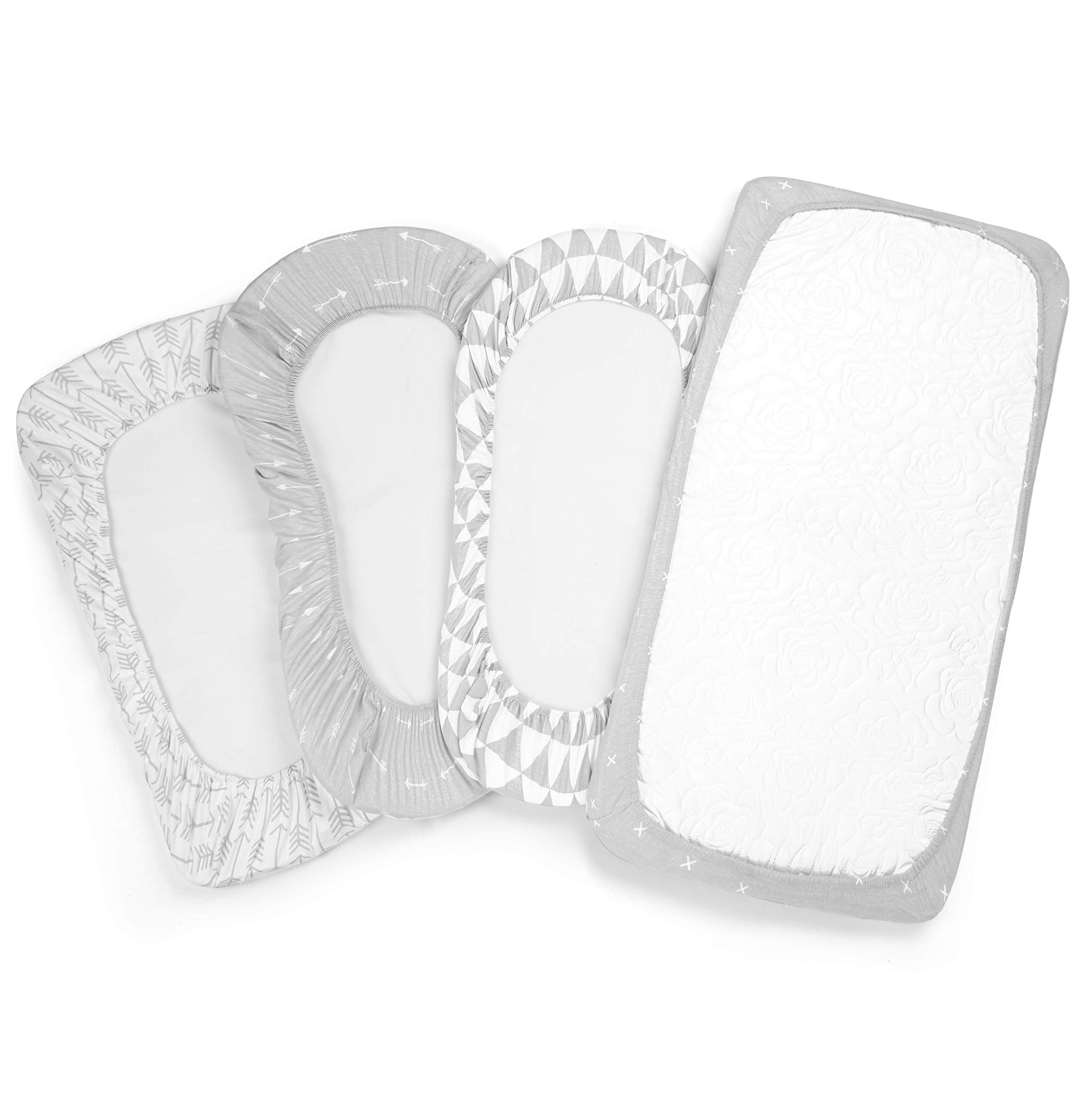 BaeBae Goods four-pack-bassinet-sheets practical laundry solution for busy parents