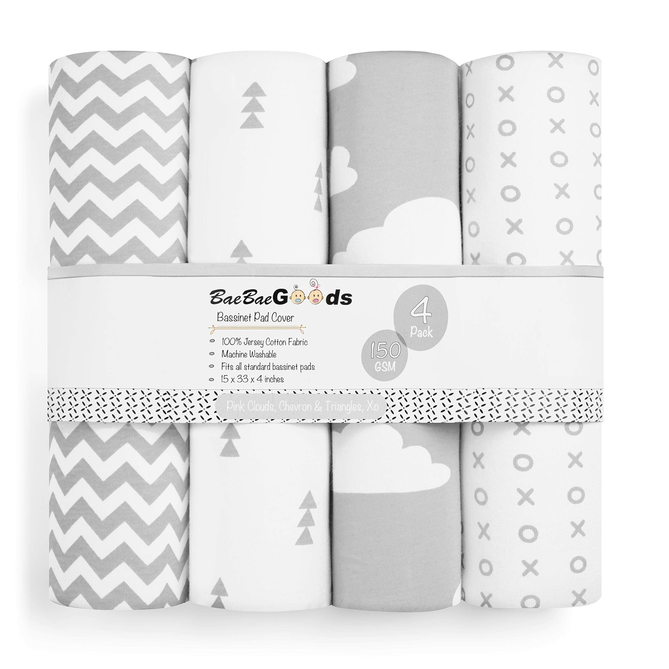 Baebae Goods gift-ready bassinet sheet set ideal for baby showers.