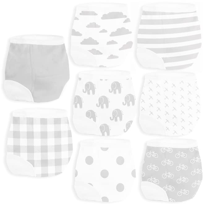 BaeBae Goods potty training underwear pack showing 8 pieces to help toddlers transition from diapers