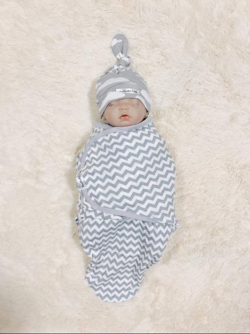 BaeBae Goods newborn to infant use—soft wrap supports 7-14 lb range