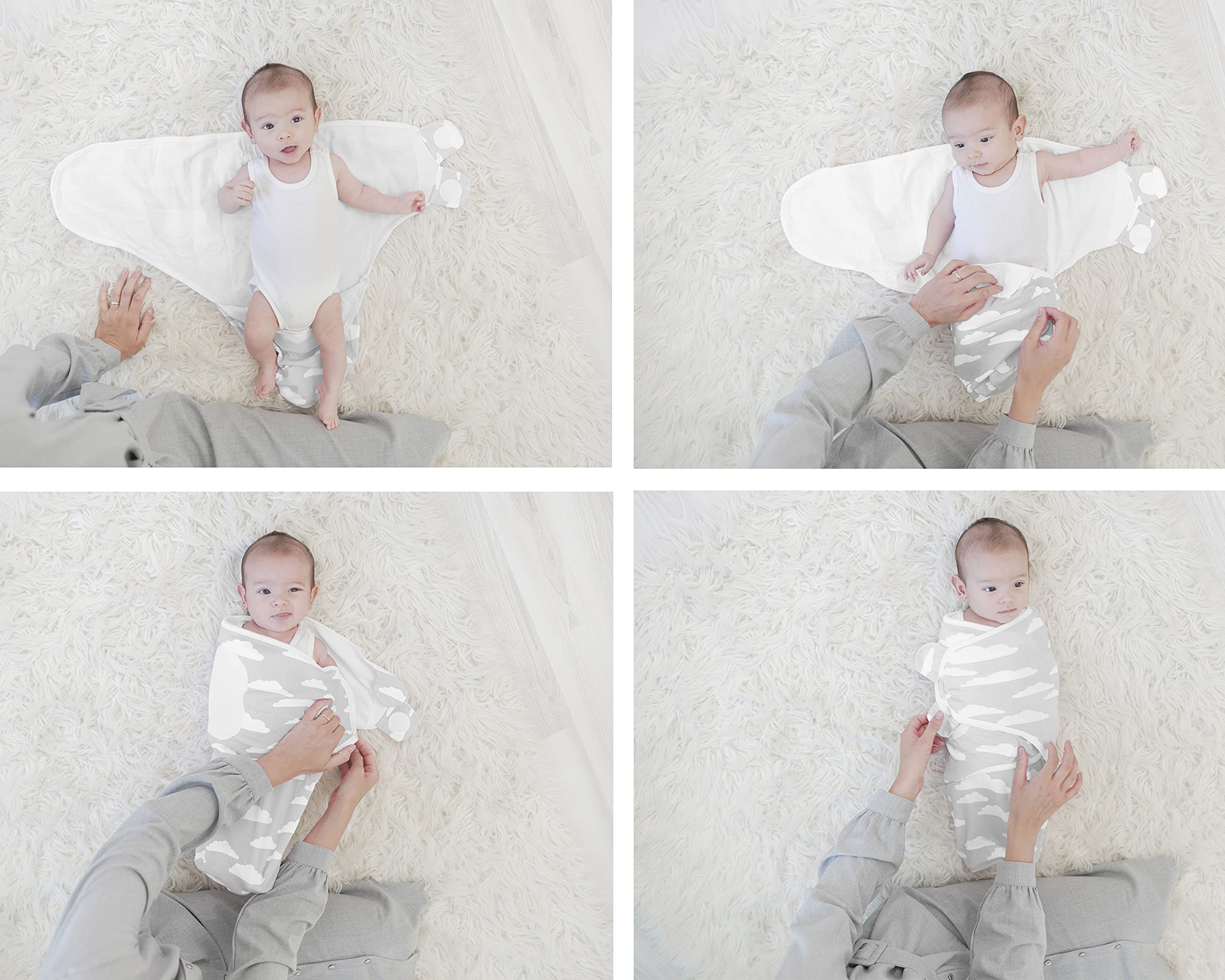 BaeBae Goods swaddle with adjustable wings—secure fit for newborn comfort