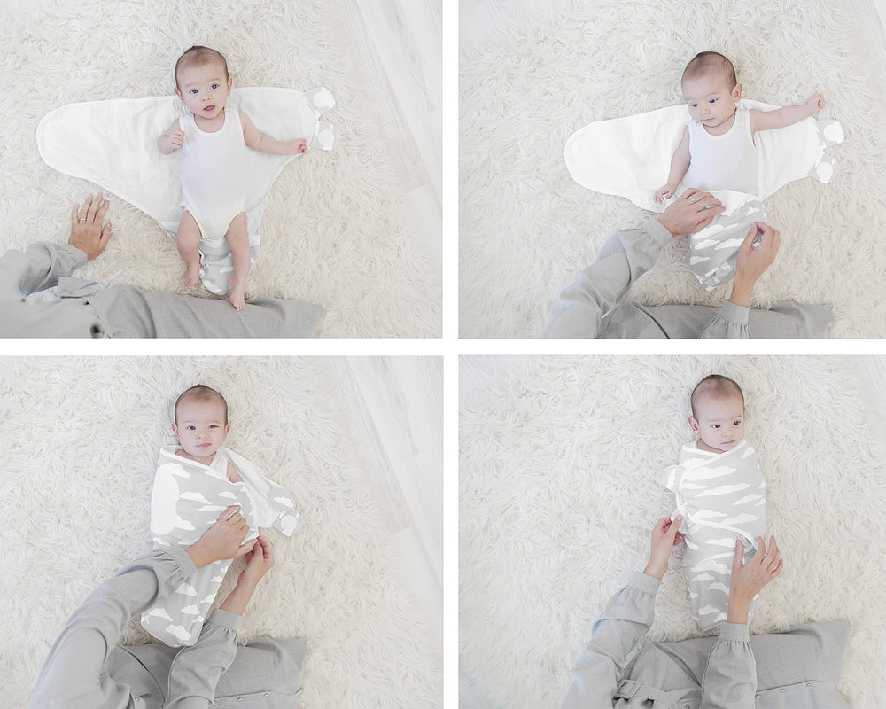 BaeBae Goods swaddle with adjustable wings—secure fit for newborn comfort