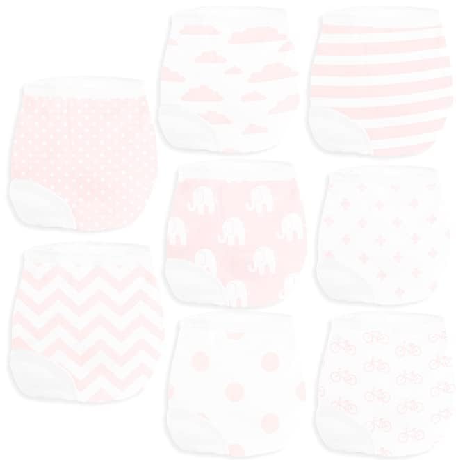 BaeBae Goods training-pants-8pack-girls easy-on pull-on design for quick outfit changes