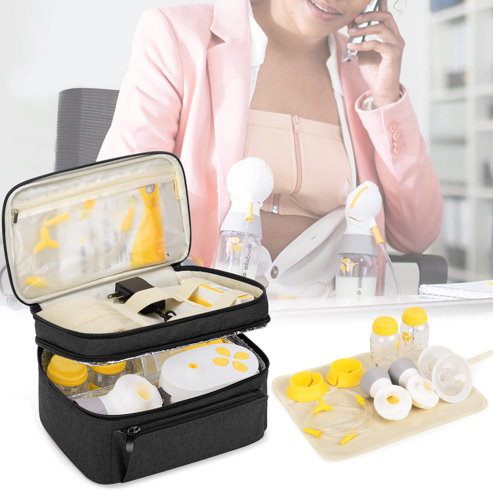 BAFASO breast pump bag compact size 10x6x6 fits in a tote