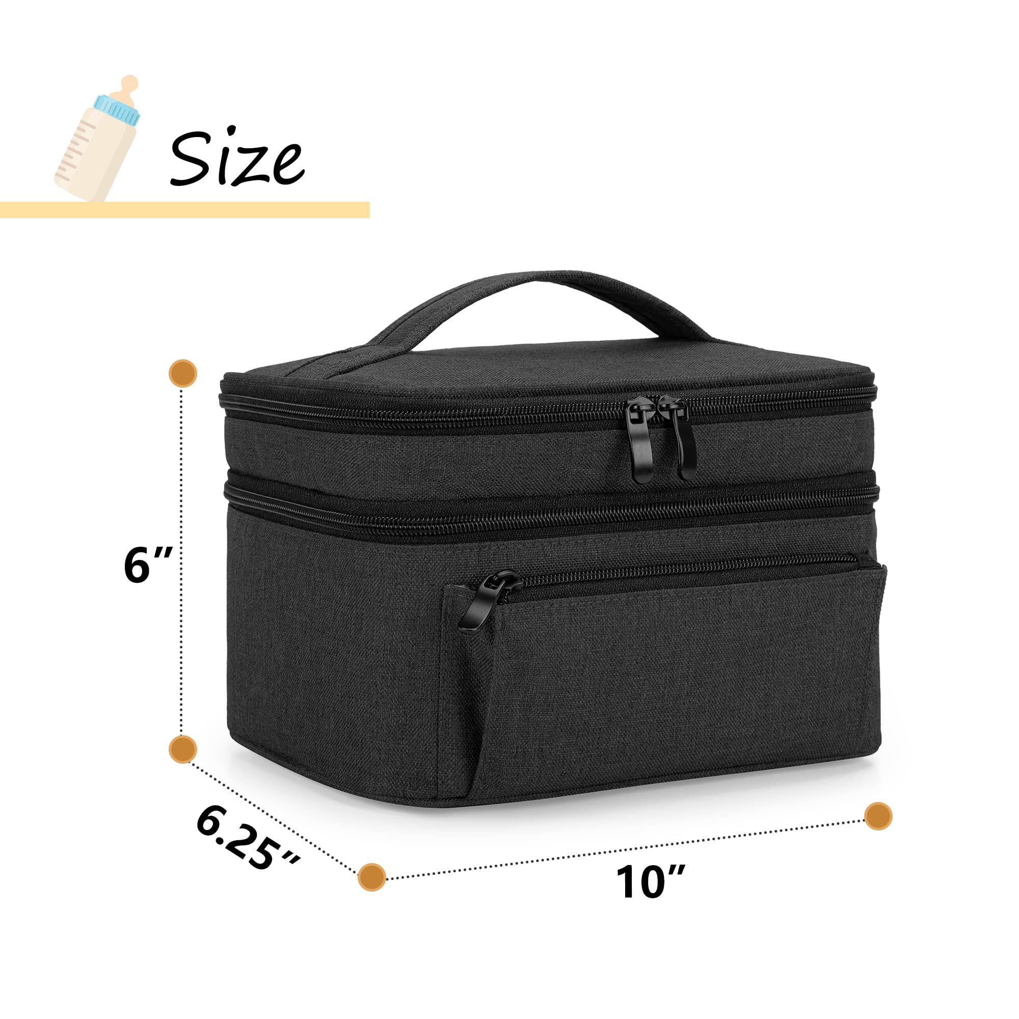 BAFASO bag front pocket provides extra space for personal items