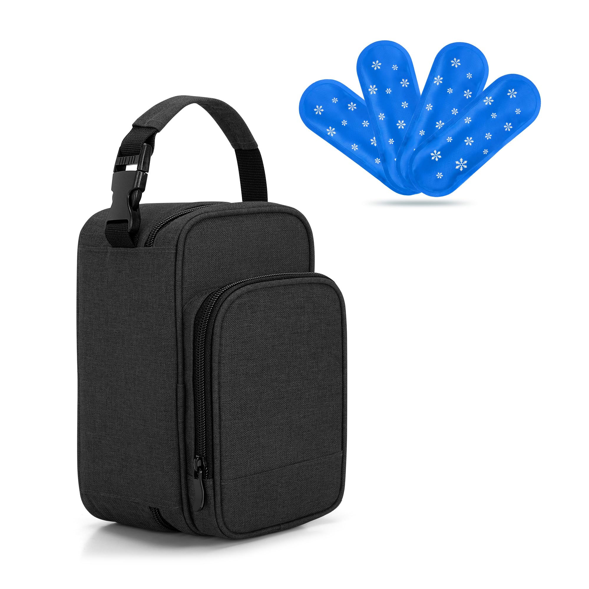 BAFASO cooler bag dimensions 5x4-9 inches for compact travel.