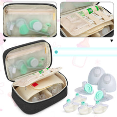 BAFASO interior organization highlights divider, straps, and pockets for tidy pump parts