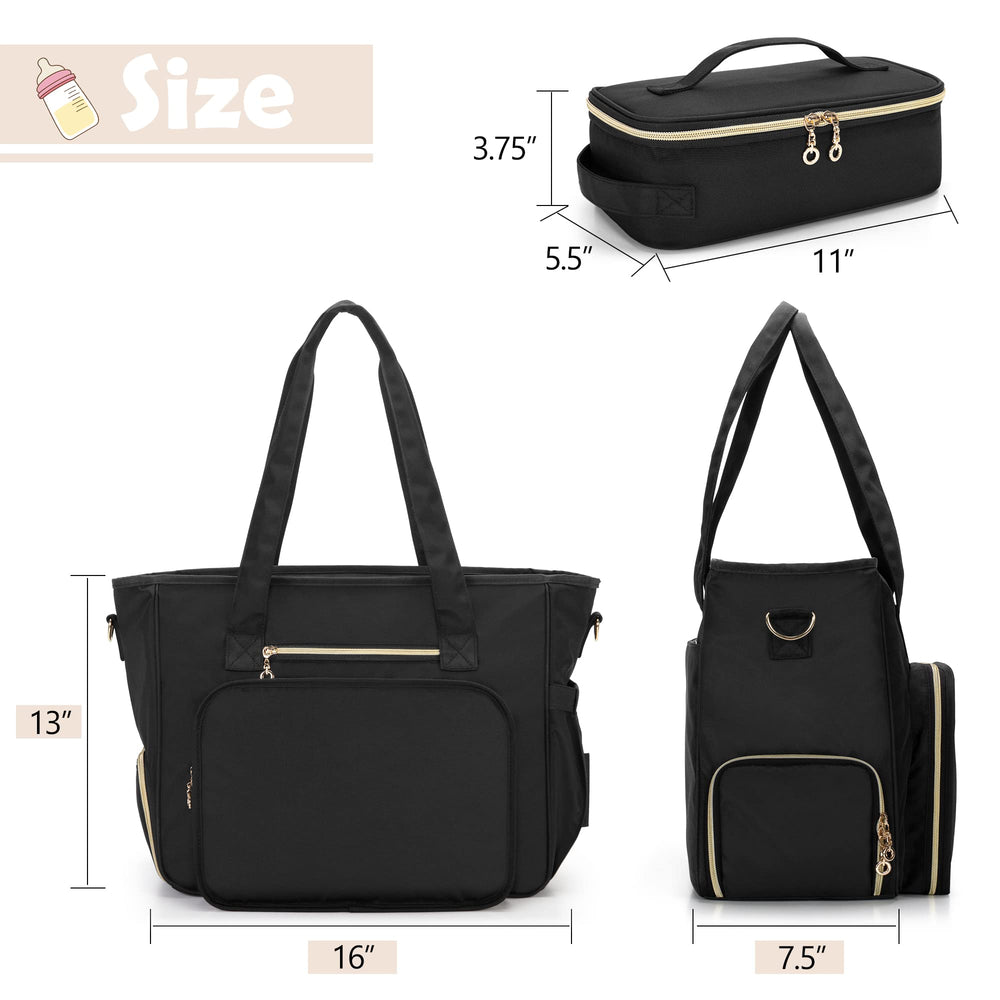 BAFASO wearable breast pump bag side and back pockets for quick-access essentials