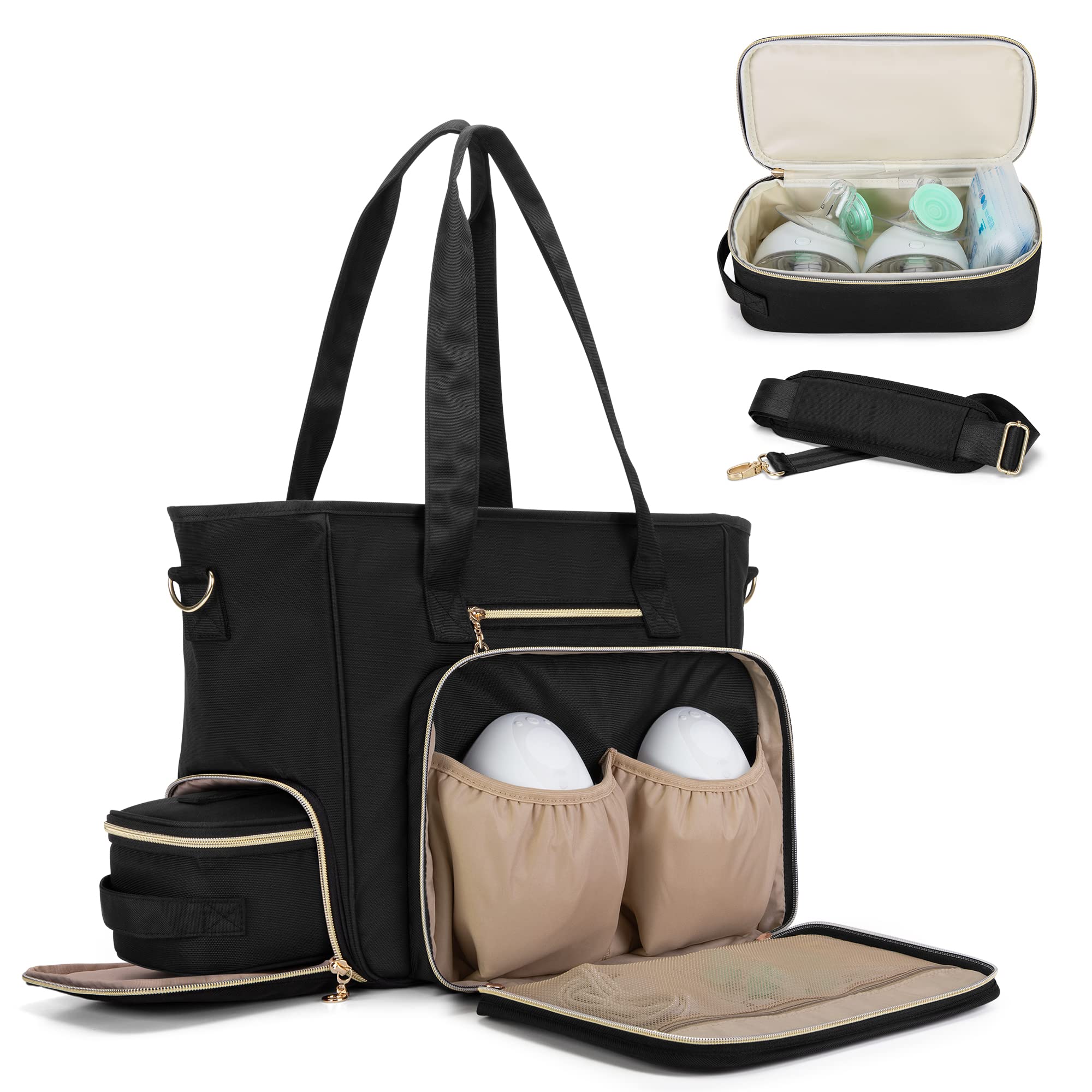 BAFASO wearable breast pump bag nylon shell protects gear during daily pumping