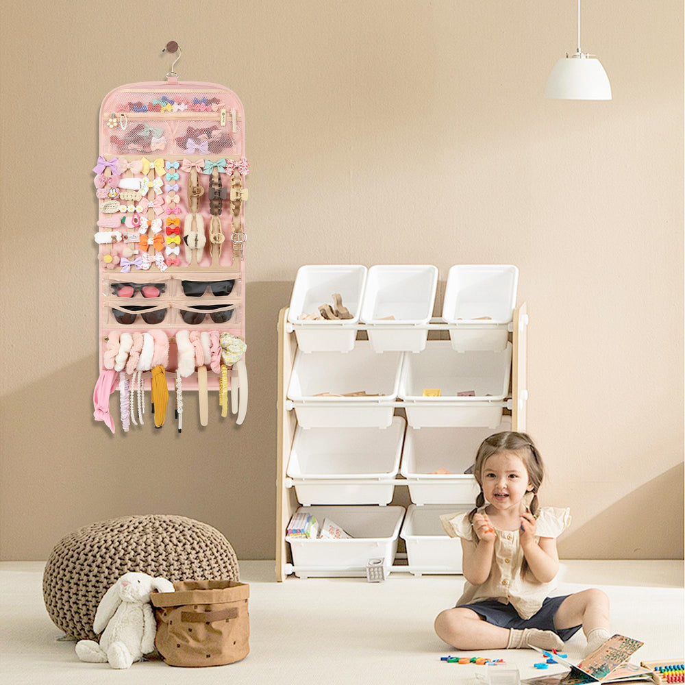 Bagmoly 360-degree rotating hook pink enables wall or door hanging